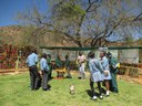 Kids from Alex showoff their art at the BirdLife SA’s African Bird Fair