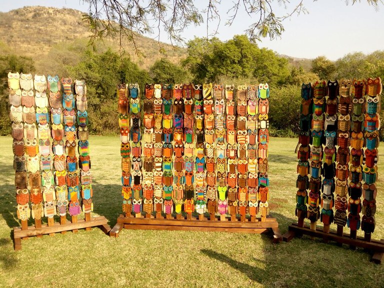 Alex Owl Art at Bird Fair 2018